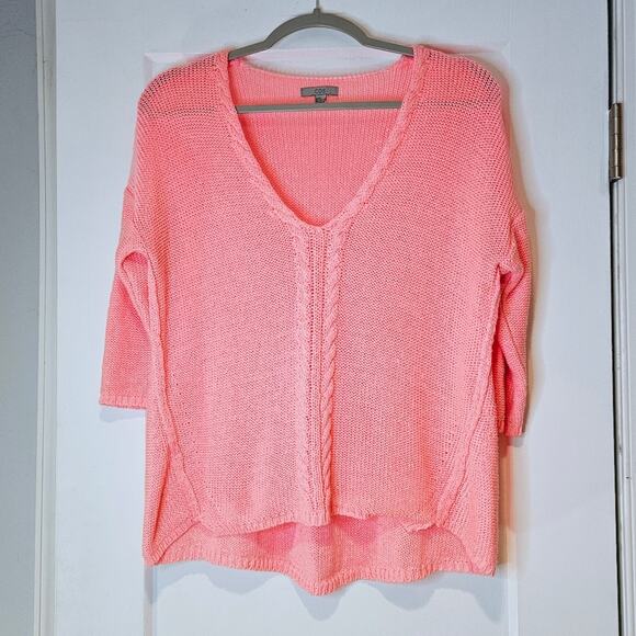 COS V-neck Pullover Cable Knit Sweater - Picture 1 of 5